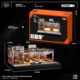 Collector's 1:64 Scale Parking Lot Model with Lighted Garage Miniature Scene, Suitable for Tomica and Hot Wheels Storage