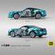 Cca Caipo 1:64 Ford Mustang Gt Car Model Premium Sports Car Racing Small Scale Car Model Collection Figurine