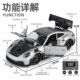 1:24 911Gt3Rs Sports Car Model Alloy Toy Car Simulation Racing Collectible Car Model Ornament for Boys