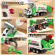 Electric Alloy Garbage Truck Toy for Children, Sprayable Sweeper, Simulated Vacuum Cleaner Sanitation Truck Toy for Boys