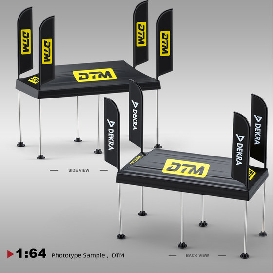 1:64 Scale Car Model Lbwk Yellow Tent Scene Model Suitable for Minigt Car Model Modification Rally Car Decoration
