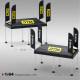 1:64 Scale Car Model Lbwk Yellow Tent Scene Model Suitable for Minigt Car Model Modification Rally Car Decoration