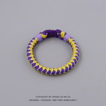 Rope - soft Laker Kobe James Basketball Bracelet Bracelet - weaving handrope Bracelet sports male custom couple