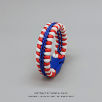 Rope - soaked football bracelet around the rope bracelet Madrid Atletico knitting hand rope
