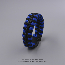 The rope is full of Inter - Milan football bracelet weaving handrope bracelet around Ronaldo