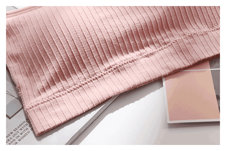 Quần lót ống lót chống ánh sáng quấn dây đeo ngực vest nữ ngắn đoạn gợi cảm một mảnh tụ tập bên ngoài mặc áo khoác hè ao lot