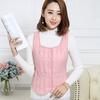 Mới xuống vest ngắn mỏng mỏng vest vest cỡ lớn mùa thu và mùa đông nữ lót trung và cũ mặc vest shop thời trang nữ