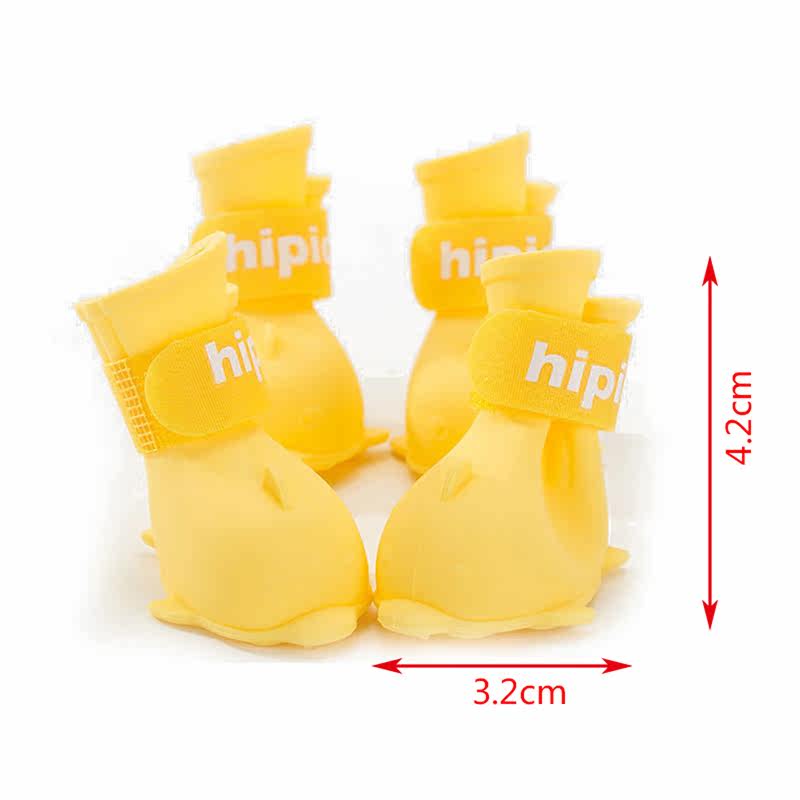 Dog rain shoes jelly Rain boot waterproof foot cover (set of 4 only)