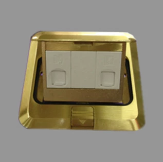 Promotional Hongyan ground socket floor plug two or three plug five-hole socket double computer network telephone super five categories six categories