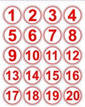 Spot Round Number Sequence Number Self-adhesive Label Internet Cafe Number Sticker No 1-100 diameter 5CM