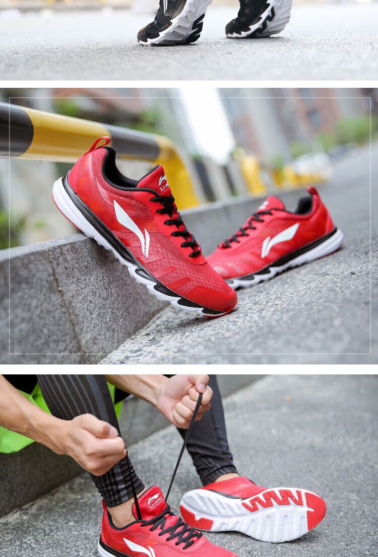 Giày nam Li Ning giày chạy bộ mùa thu đông 2019 giày thể thao giá rẻ
