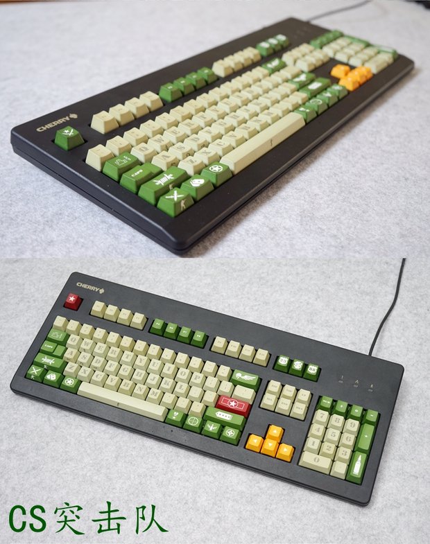 Filco big carbon player player Commando Màu sắc phù hợp với cherry 3000/3494 Bàn phím cơ PBT cá tính - Máy hát mua đầu đĩa than