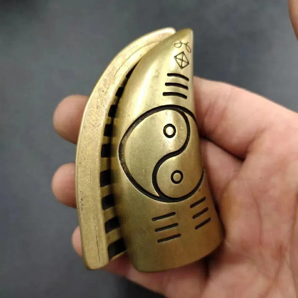 Pure Bronze Sheep Corner Sacred Divination Holy Grail Wish of Yin and Yang Peppers-Taobao