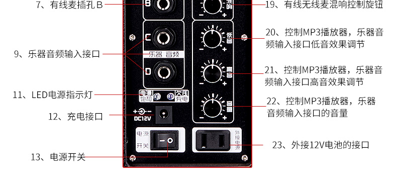 Michael MG1061A công suất cao 150W loa di động đường phố ca sĩ âm thanh chơi guitar - Loa loa loa mozard