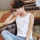 Áo vest thể thao nam tươi nhỏ cotton Kiểu dáng áo thun không tay đáy biển thương hiệu mùa hè áo trắng đi biển - Áo vest cotton áo khoác ba lỗ nam