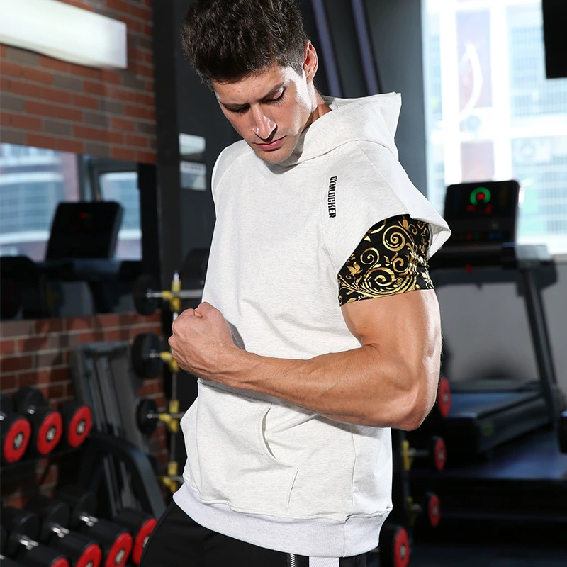 Cơ bắp thể dục nam và nữ thể thao vest thời trang chạy đào tạo bóng rổ không tay áo vest nam