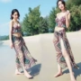 Bộ đồ bơi ba mảnh bikini của nữ giới chia đôi vòng thép phẳng tập hợp áo tắm mỏng nữ gợi cảm Hàn Quốc ao tam dep