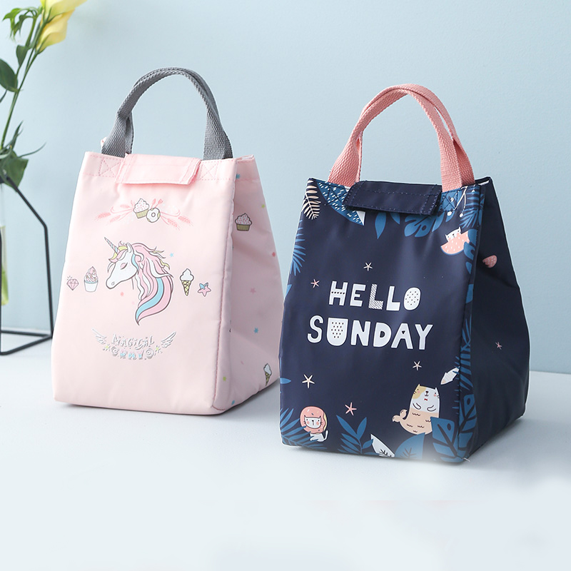 Lunch box Handbag Insulation bag Aluminum foil thickened office worker packed lunch box with lunch bag Student lunch bag Lunch box bag