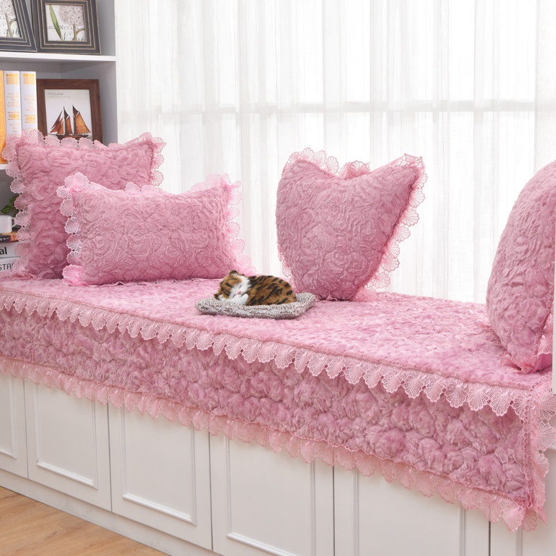 Bay window cushion window sill cushion simple modern custom bedroom balcony cushion tatami cushion decoration European style machine washable