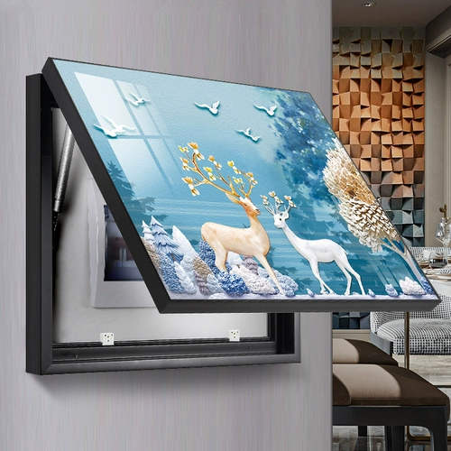 Ящик для измерителя мощности декоративная живопись, простота, современная распределительная коробка для покрытия, висящая картина в гостиной Северной.