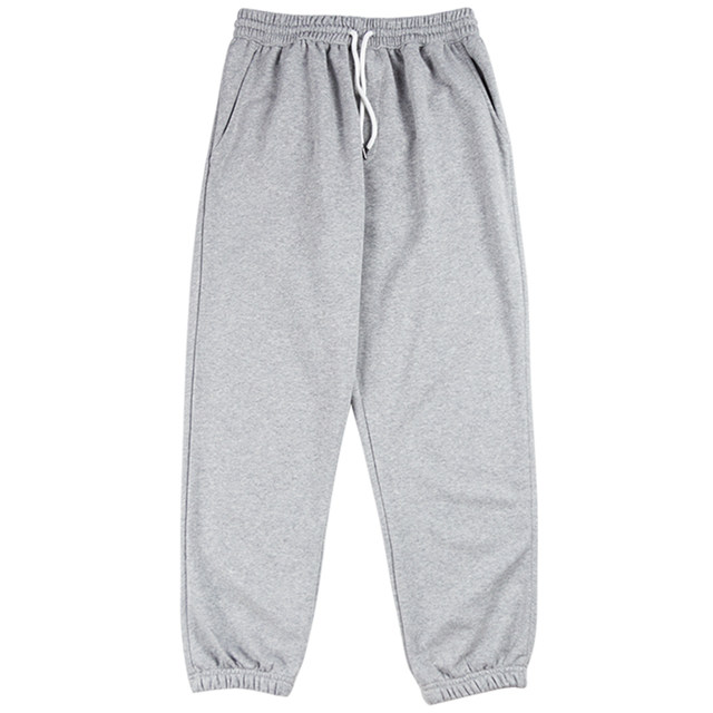 Spring and Autumn Sports Pants Men's Loose Leg-length Pants Gray Trendy Versatile Sweatpants Autumn and Winter Style American Basketball