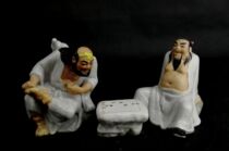 Chaozhou Fengxi Art Porcelain Figure Porcelain in the 1980s Master Lin Hongxi's Works Erxian Duyi