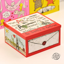 Desktop storage box graffiti paint iron box stationery underwear cosmetics creative large metal gift decoration box