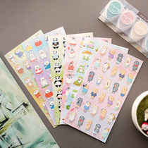 Animal stickers cartoon panda dog dog firewood dog Penguin frog hand account Children waterproof Cup no trace sticker