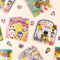 Cute little animal stickers dog panda rabbit hand account Korea ins Wind Net Red reward cartoon decoration stickers