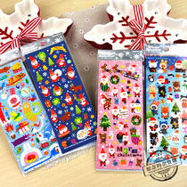 Santa Claus gift reindeer snowman sticker hand account photo album Japanese material cute children decoration stickers