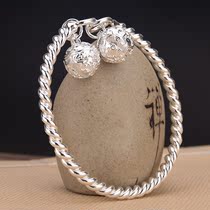 Foot Silver 999 Temperament Fashion Giver Only Bell One Step One Loud And Elegant End Transhipment Personality 100 Hitch Bracelet Woman