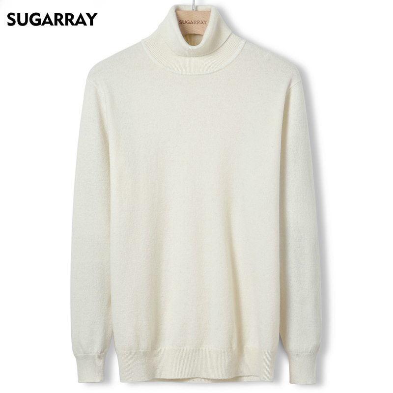Sugar Ray Men's Cashmere Korean Style Knitwear Wool Thickened Turtleneck Sweater Pullover Autumn and Winter Base Layer Shirt