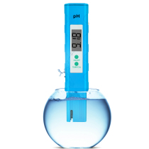 Convenience light blue digital pH meter detector high precision measurement aquarium water acid and alkaline 0-14 test pen