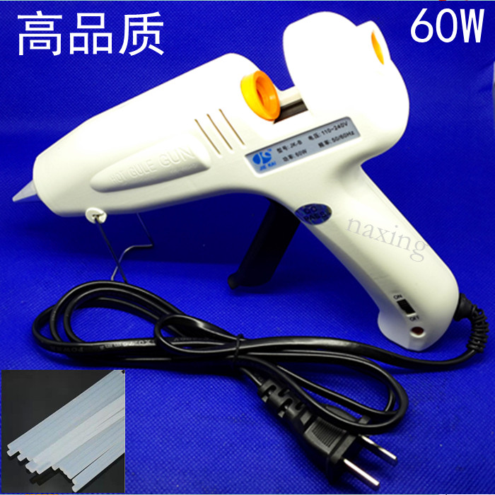 High quality 60W hot melt glue gun Hot glue gun with indicator light and switch send 10 glue strips glue sticks do not leak glue