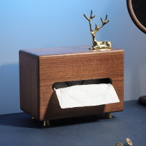 Black Walnuts Wood Paper Towels Box Living-room Upscale Light Lavish Creative Home Cramps Hotel Restaurant Nets Red Napkins Boxes