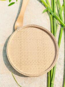 Dustpan Cooking Guangdong Breakfast Bamboo Dustpan Steamed Vermicelli Rolls Bamboo Nest Bamboo Sieve round Nest Basket B