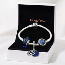 Spot Pandora Pandora official website s925 Silver Blue Starry Blue Zircon Bracelet Set Women