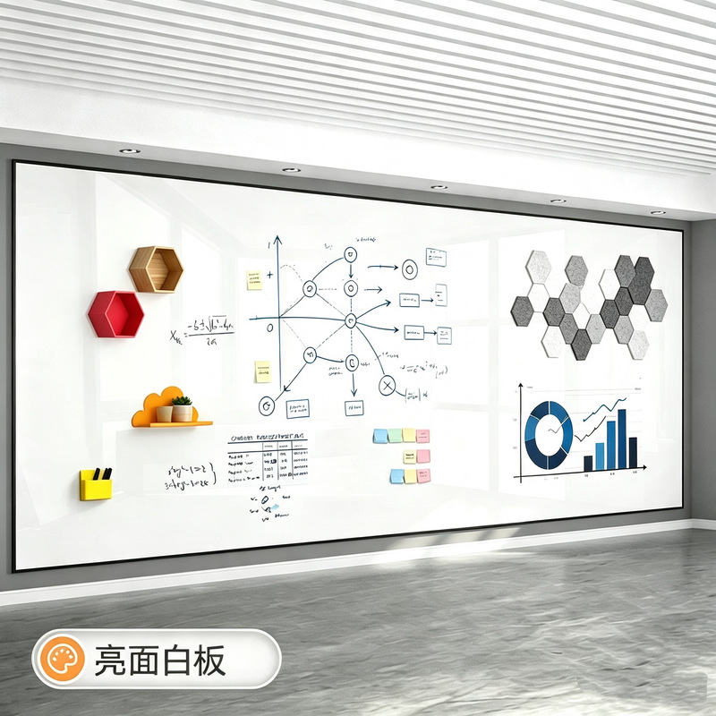 Double-Layer Magnetic Whiteboard Wall Sticker, Magnetic Blackboard for Office, Meeting, Home, Children's Magnetic Graffiti Wall, Teaching, Easy to Erase and Write on