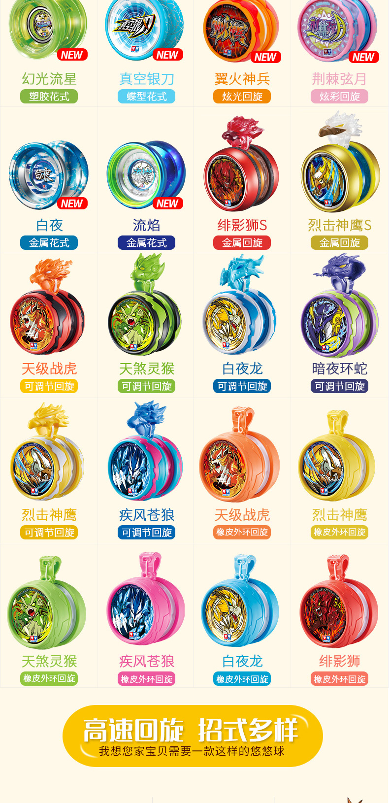 Chính hãng Audi Double Drill Firepower Juvenile King 6 Youfeng Three Junior Cạnh tranh Yo-Yo Tianji Battle Tiger Yo-Yo đồ chơi mầm non