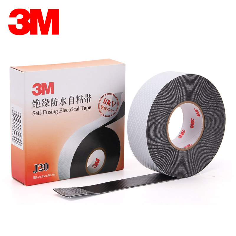 3M newsletter cable self-adhesive waterproof insulation J20 electrician adhesive tape rubber seal protection 10KV high voltage rubberized fabric