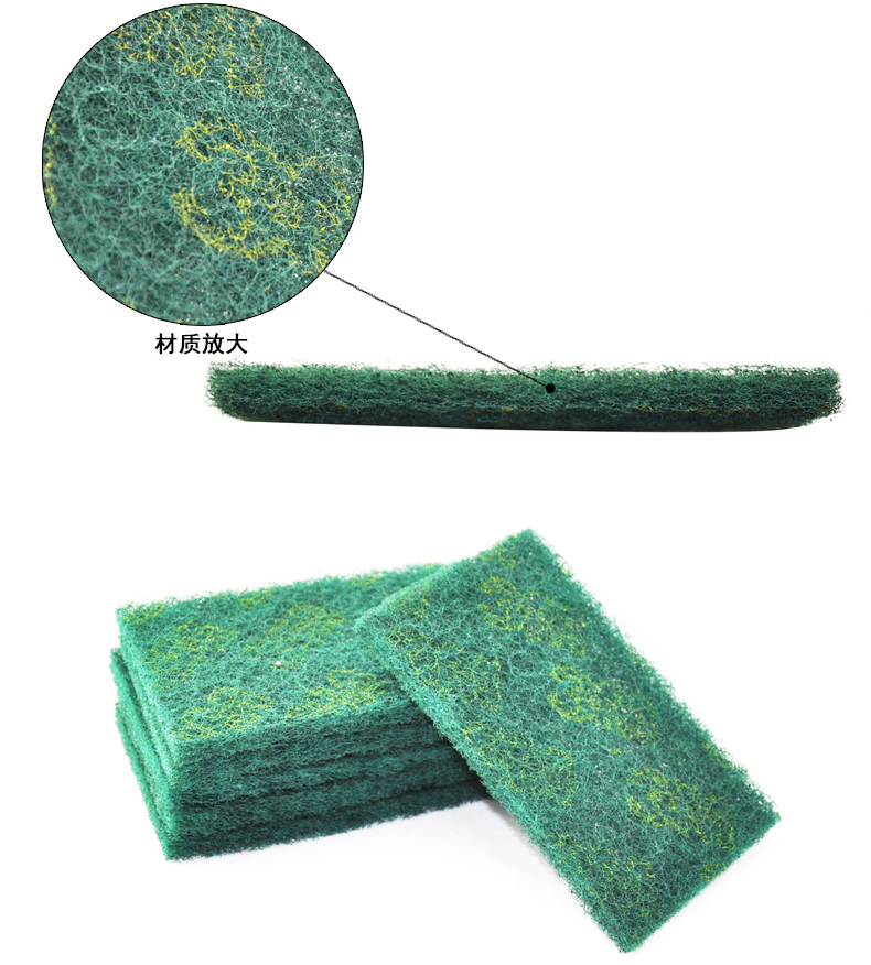 3M8698绿色工业百洁布不锈钢拉丝布打磨除锈铁板烧重污垢清洁布