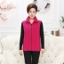 Kích thước lớn mẹ tải vest lông cừu trung niên phụ nữ mùa xuân và mùa thu bắt thời trang nữ cao cấp Áo vest