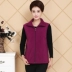 Kích thước lớn mẹ tải vest lông cừu trung niên phụ nữ mùa xuân và mùa thu bắt thời trang nữ cao cấp Áo vest