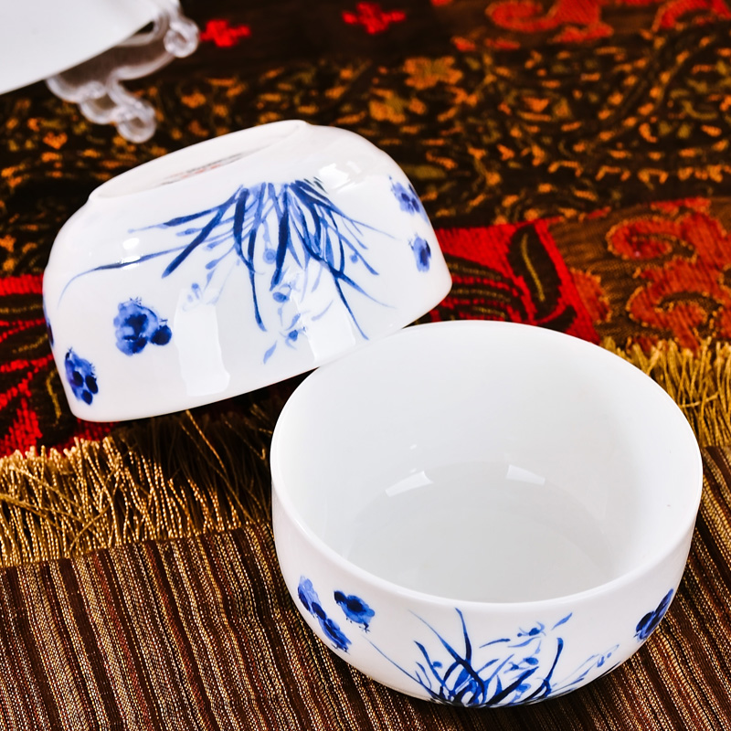 Red xin 56 head of jingdezhen ceramic tableware suit to use dishes Chinese porcelain tableware ceramic bowl of chicken