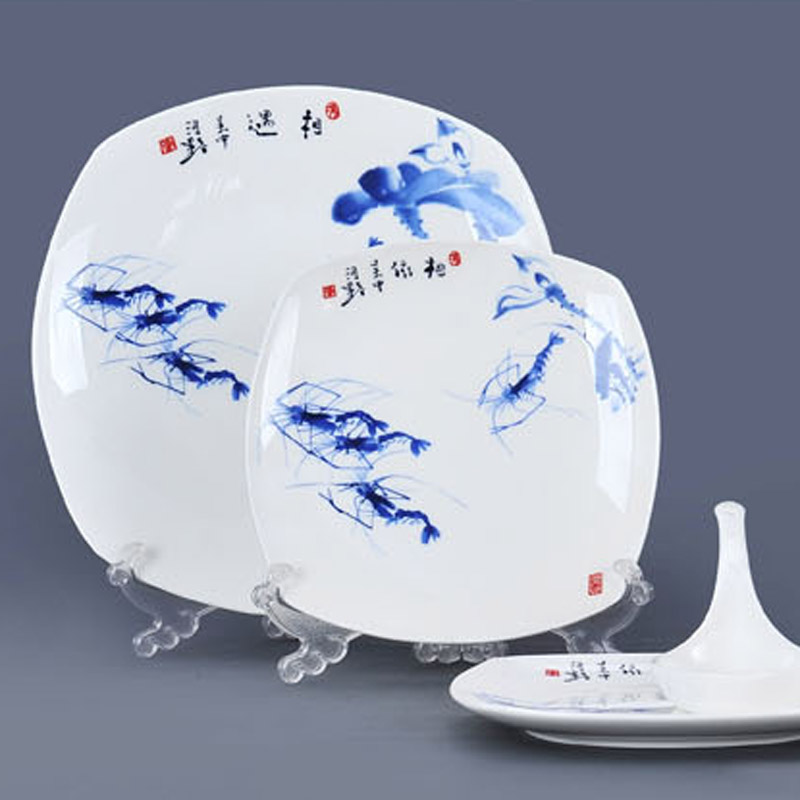 Red xin 56 head of jingdezhen ceramic tableware suit to use dishes Chinese porcelain tableware tableware ceramic bowl