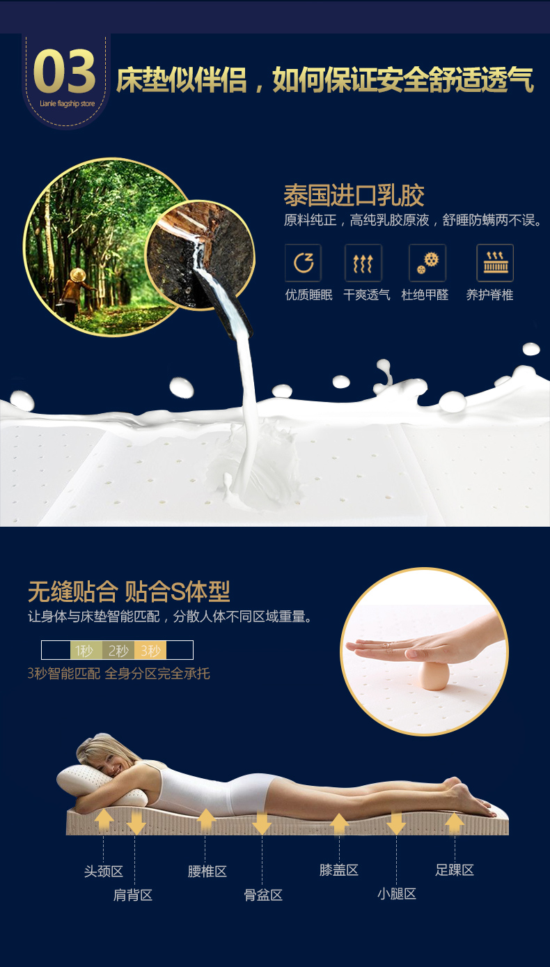 Music Latex 1,5m 1.8m 1.2 độc lập mat mùa xuân dừa Simmons nệm có độ cứng tùy chỉnh kép - Nệm nệm kymdan 1m8