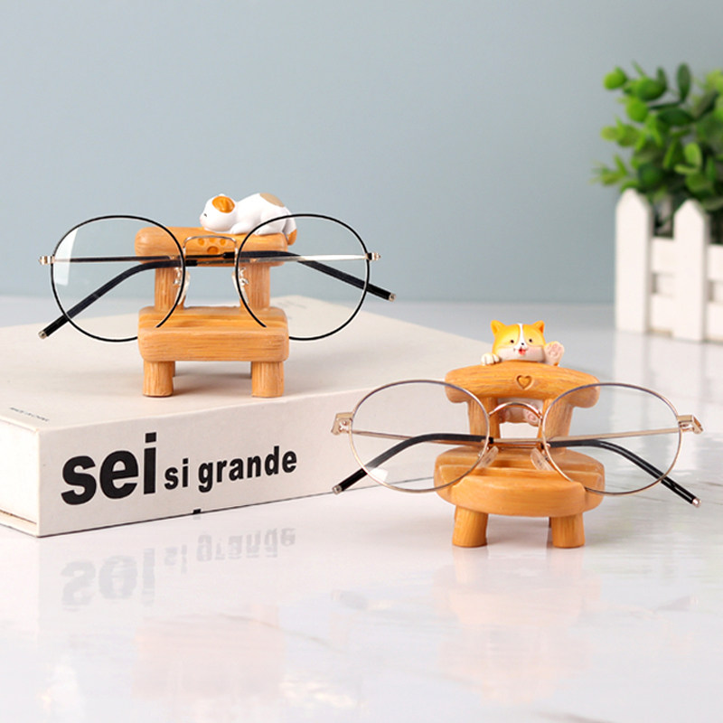 Creative Chair Spectacle Frame Swing Piece Glasses Shop Display Props Decoration Desktop Cute Cute Cute Cute Glasses Containing Bracket-Taobao