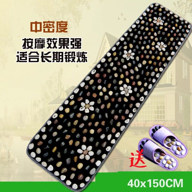 Send Parents Rain Flowers Stones Cobble Sole Foot Pedicure Walking Carpet Footbed Stone Road Plantar plantar to promote natural-Taobao by spring