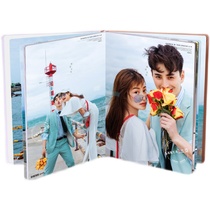 Photo studio professional lovers Roman photo album baby pink gray simple 16 inch high-end custom photo wedding