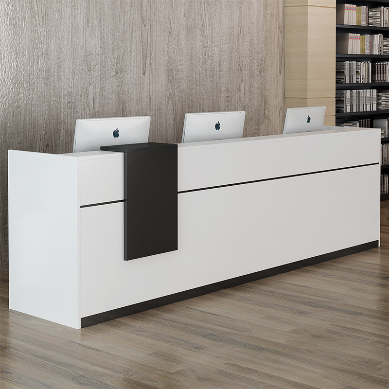 Xi'an Office Furniture Brief Front Desk Reception Desk Fashion Front Desk Yingbin Desk to collect Ginza